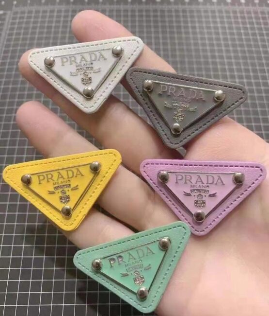 Small logo leather patch