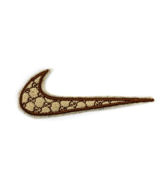 Swoosh iron on embroidery patches