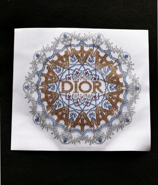 Pattern DR iron on rhinestone transfers