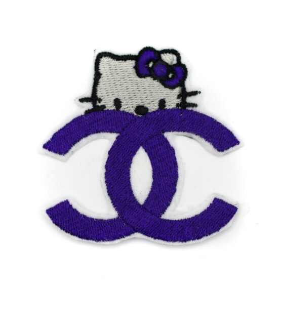 Hello kitty iron on embroidery patches C logo
