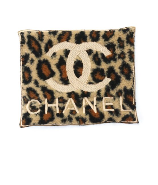 Cheetah Print Sherpa C embroidery patches
