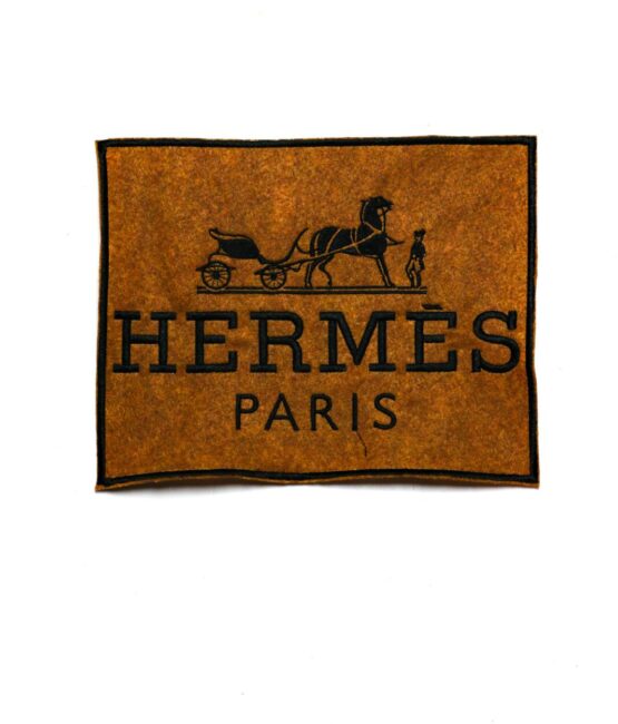 large Felt logo H iron on embroidery patches