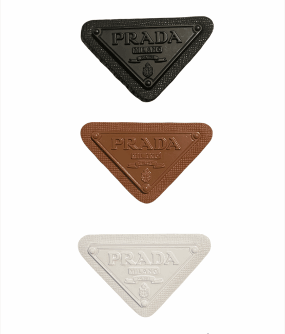 Leather logo sew on patch