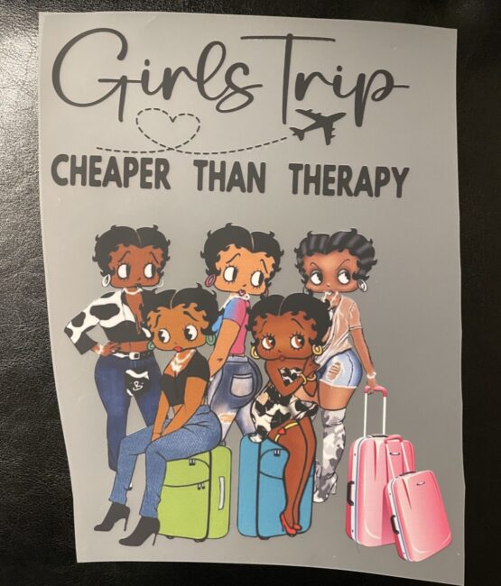 Betty girls trip melanin girl iron heat transfers