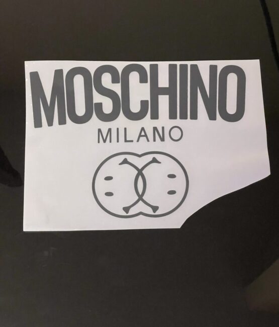 Black milano iron on heat transfers