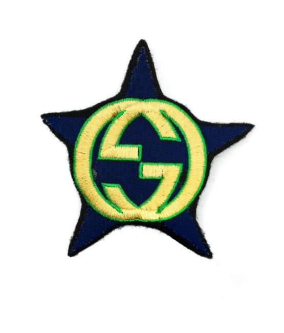 Star G logo iron on embroidery patches