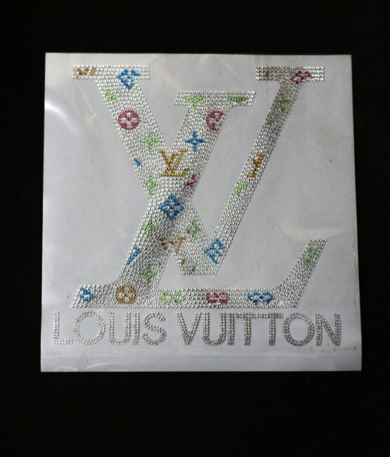 Silver colorful iron on rhinestone transfers