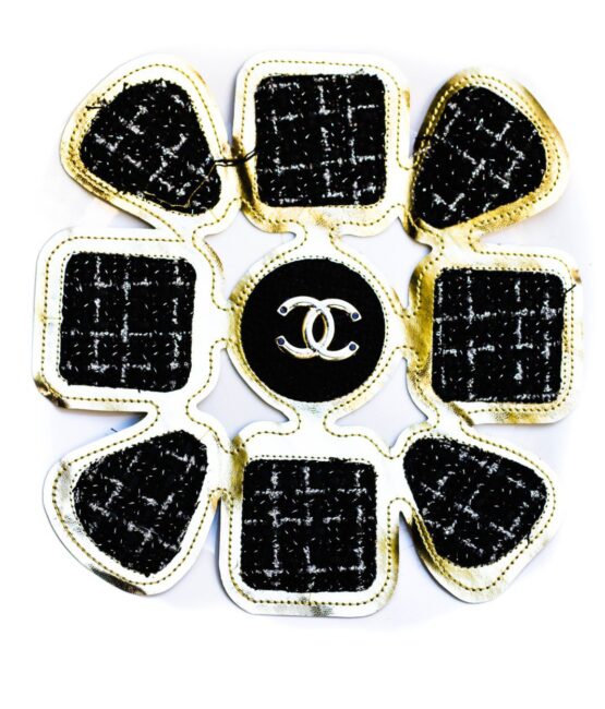 Gold plated embroidery sew on patches