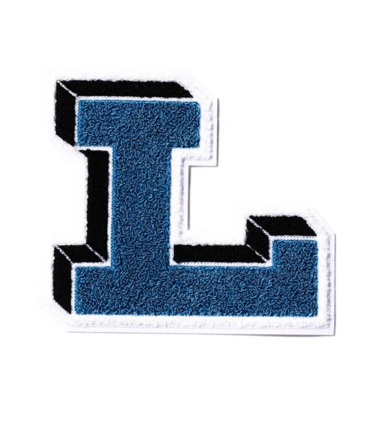 Letterman L iron on chenille patches