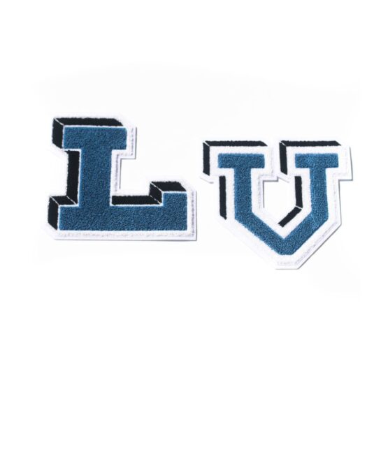 2pc Letterman letters iron on chenille patches