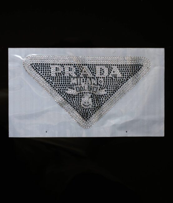 Silver rhinestone patches iron on patch