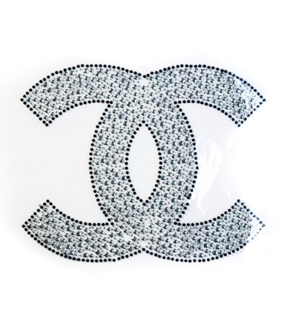 Silver iron on Rhinestone patches