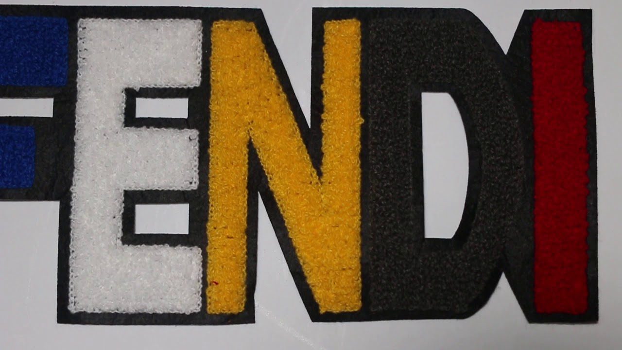 Fendi colorful chenile embroidered patch - Image 7