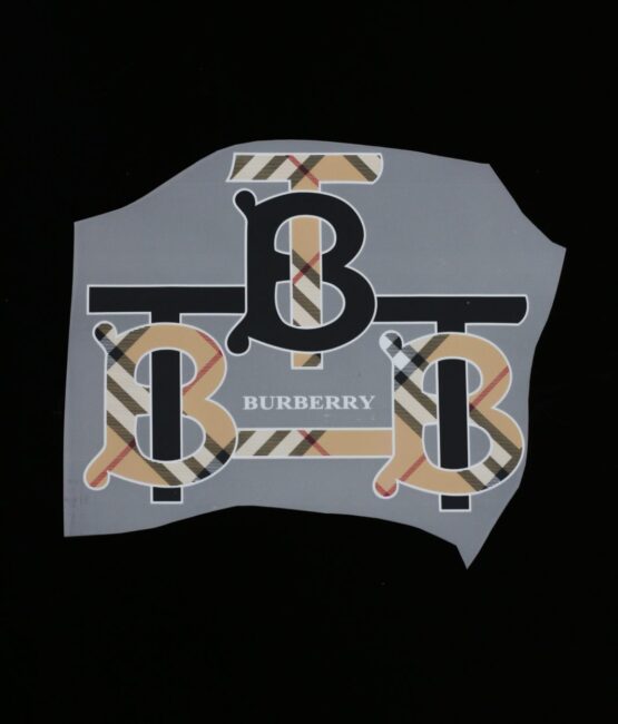 B letter design iron on heat transfers