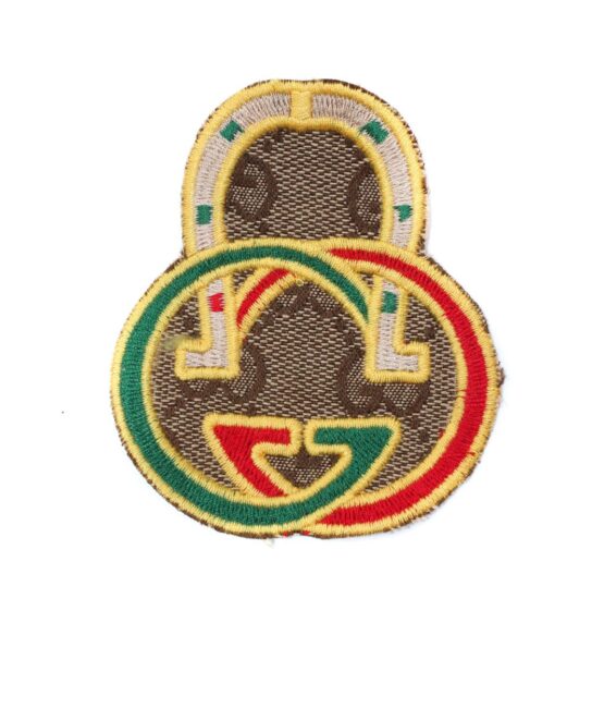 Pattern lock pattern embroidered patch