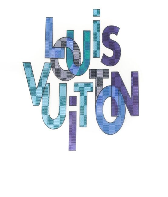 Blue Lv iron on heat transfers