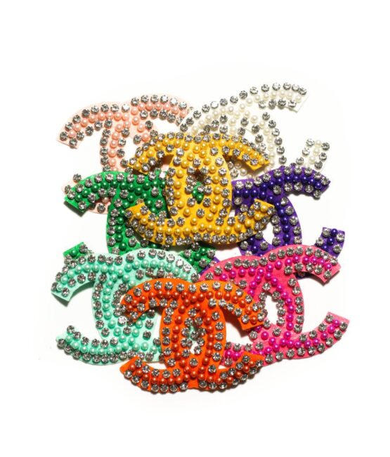 Beaded sew on colorful embroidered patches