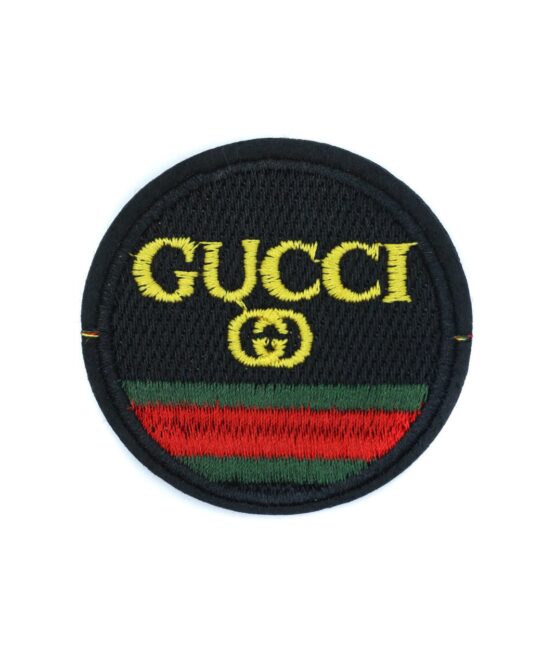 Fashion round iron on embroidery patches