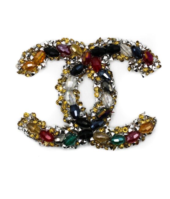 Colorful C Beaded Rhinestone Iron on patches