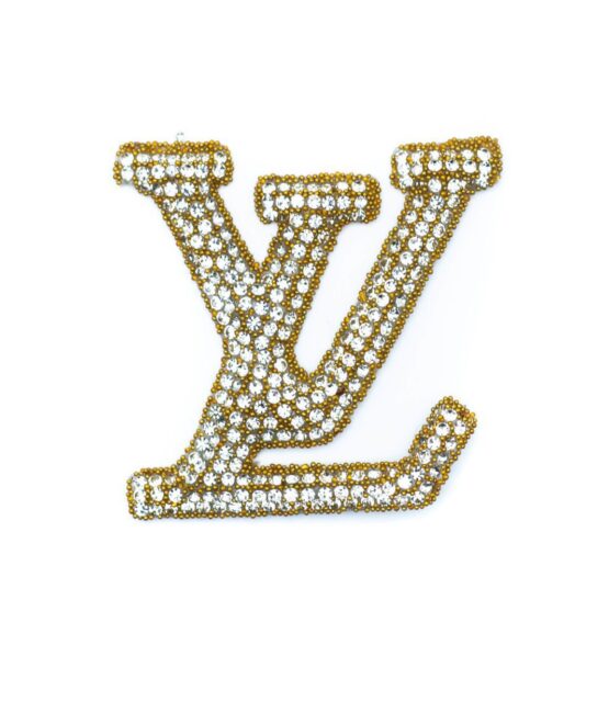 Gold Rhinestone iron on patches