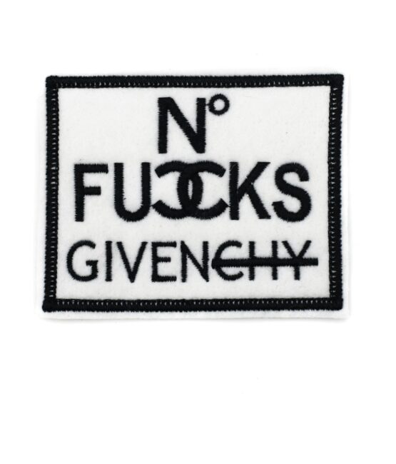 No given iron on embroidery patches