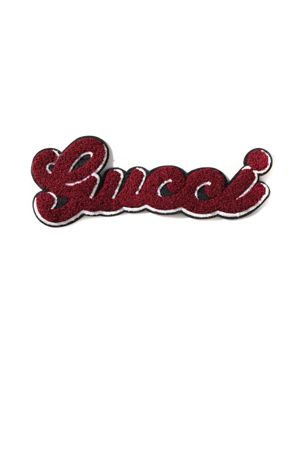 Letter maroon iron on chenille patches