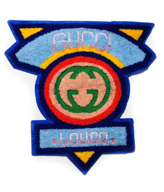 Large triangle badge iron on chenille patches
