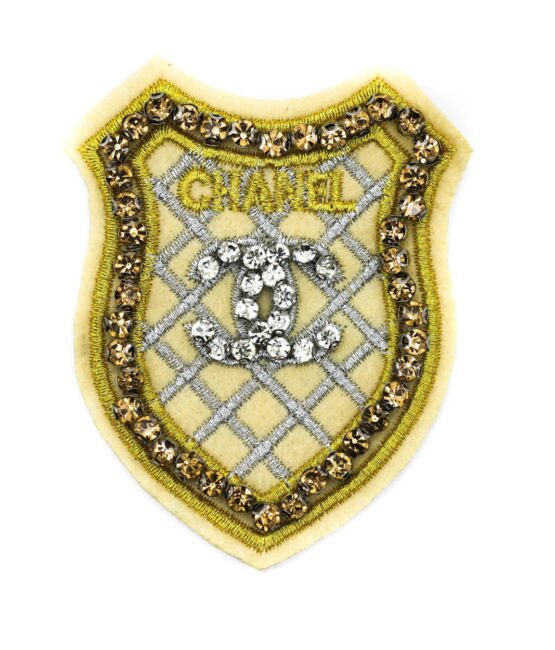 Beaded patches cc rhinestone patches badge