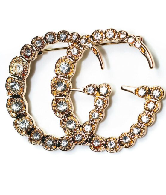 Rhinestone GG brooch  pin