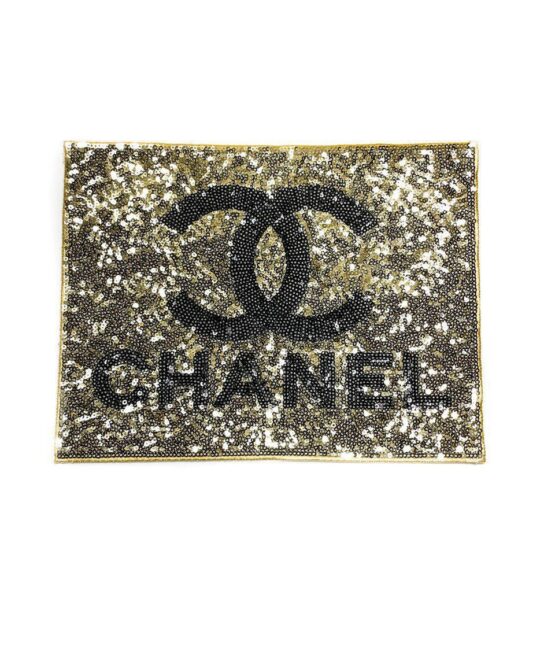Jazz up large gold iron on sequin patches