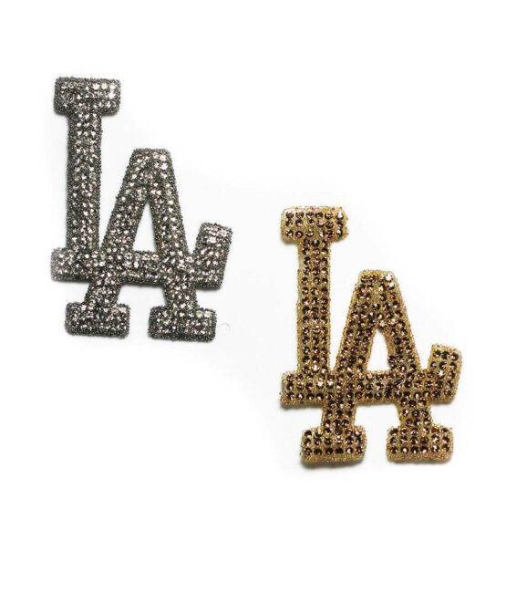 LA Rhinestone iron on appliqué