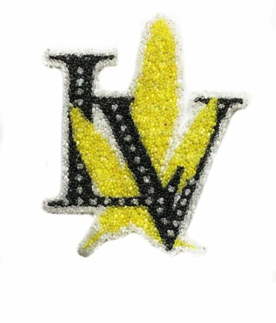 LV Letter Rhinestone Patches