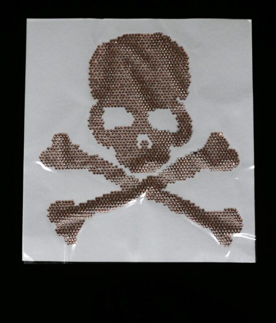 Gold Skull Rhinestone Transfers