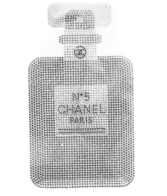 Large Perfume iron on rhinestone transfers