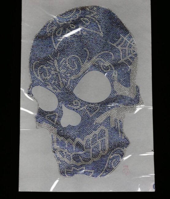 Large Skull Rhinestone Transfers