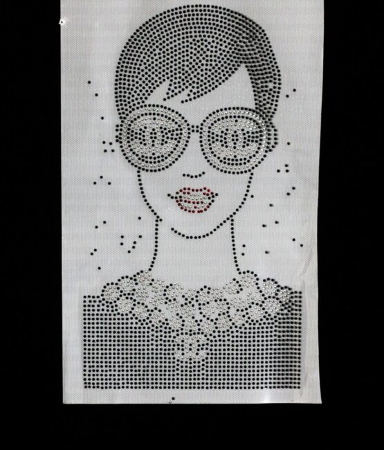 Lady sparkle iron on rhinestone transfers