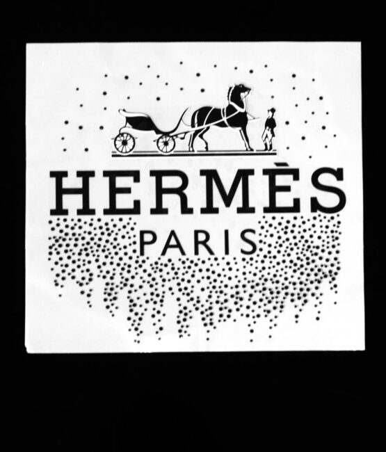 Paris vinyl iron on rhinestone patches