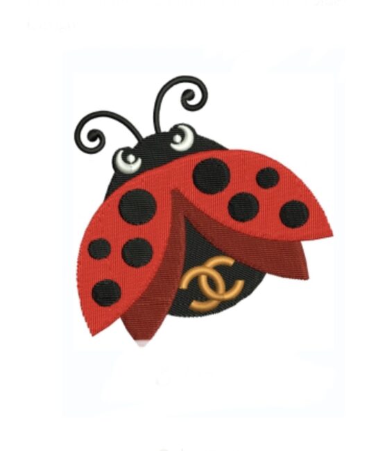 Lady bug cc embroidery Design