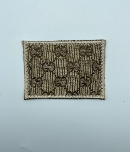 GG brown pattern iron on embroidery patches