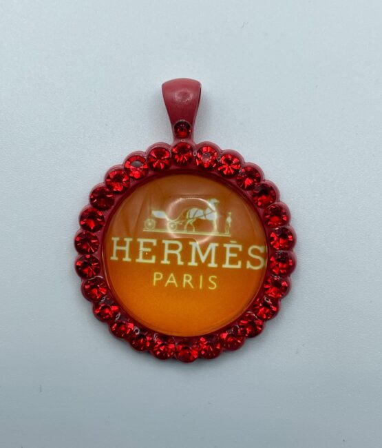 Hermes pattern charm