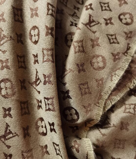 Brown pattern fabric