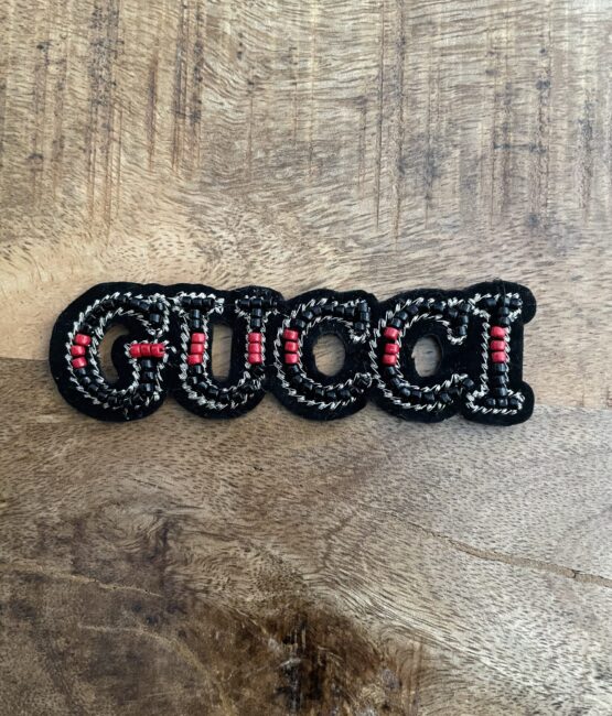 GG letter beaded patch