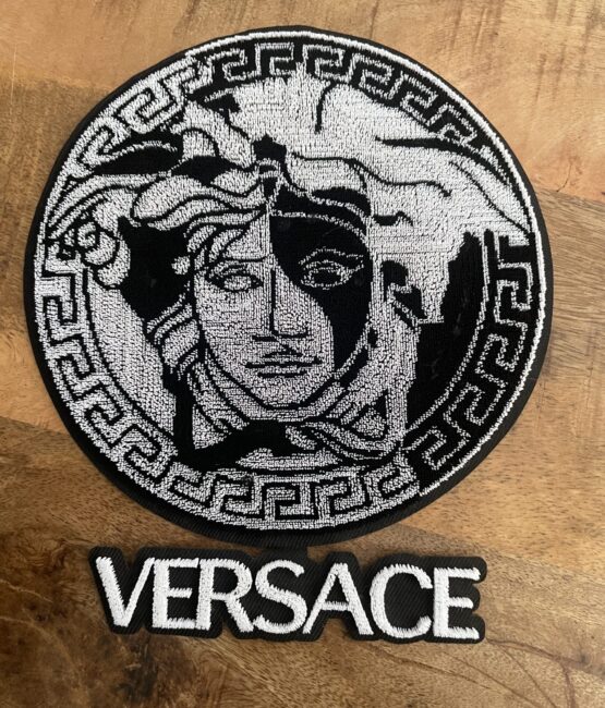 Black Head chenille patch