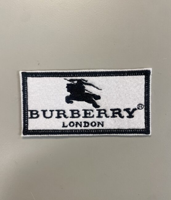 B London iron on embroidery patches
