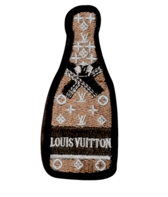 Bottle embroidery iron on patches