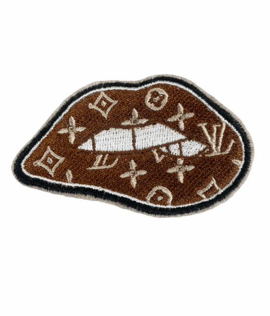 Lip embroidery iron on patches