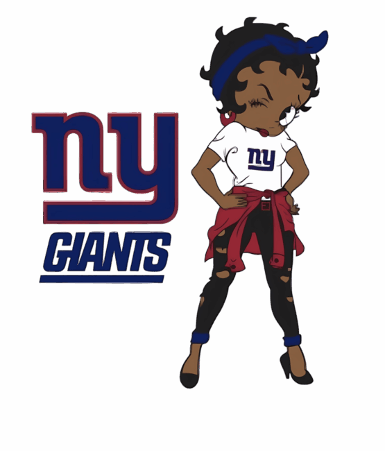 Giants Betty melanin girl sports heat transfers