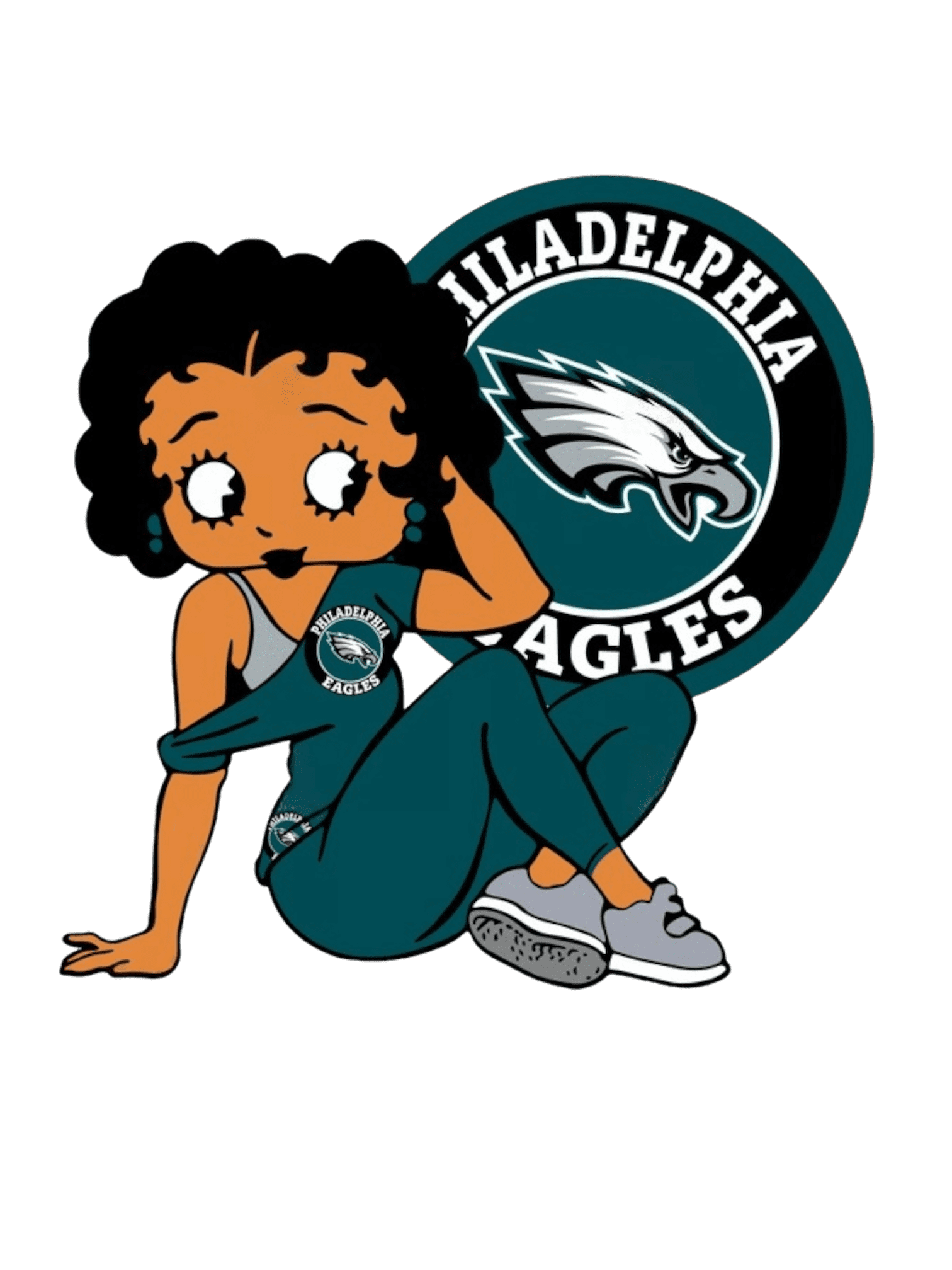 Eagles melanin sports heat transfers