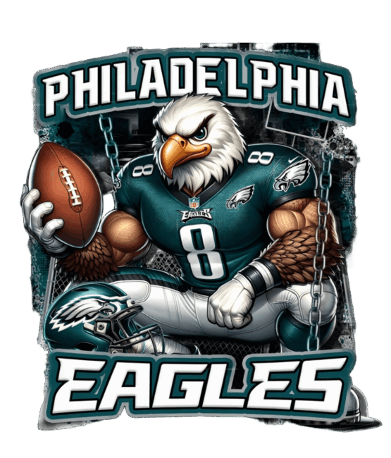 Eagles sports heat transfers