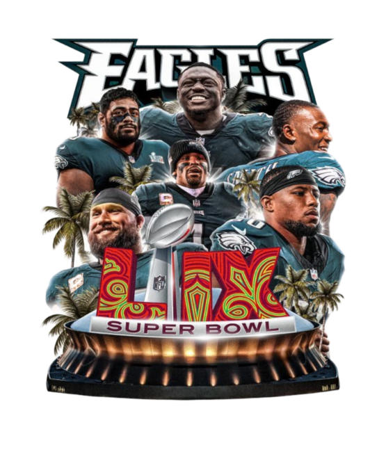 Eagles sports heat transfers